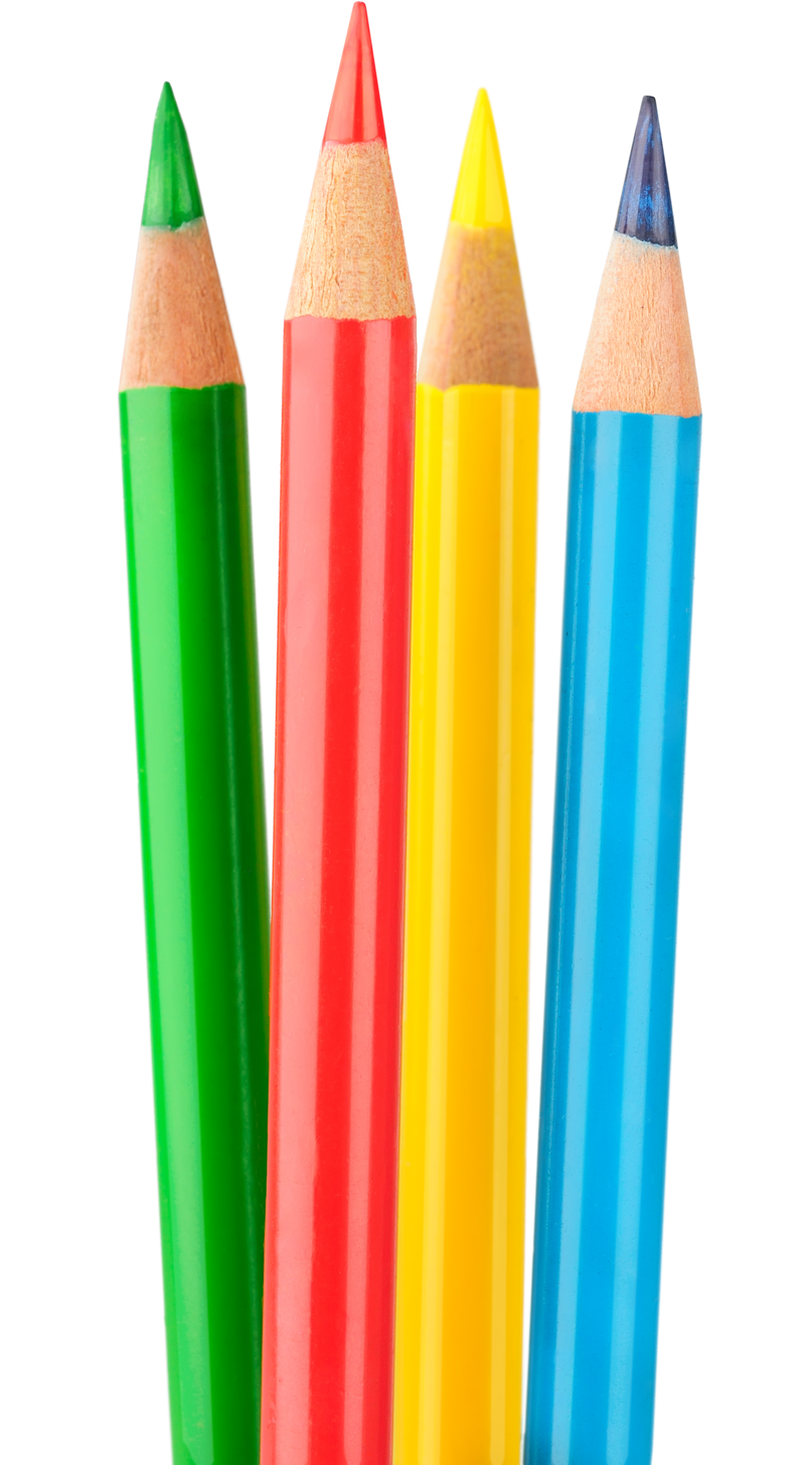 Four Colored Pencils